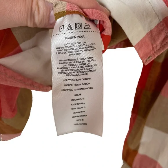 Filson Plaid Button Down Shirt Size Small Lightweight 100% Cotton Fall Western - Picture 6 of 6